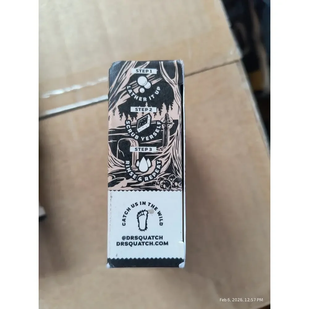 8 Dr Squatch Bar Soap Headless Rinse Halloween Zero Grit Limited Edition 5oz